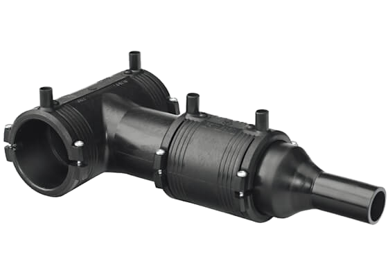 ELGEF Plus Tee 90° reduced (Kit), PE100 SDR11