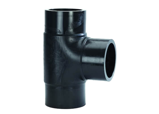 ELGEF Plus T 90° egal PE100, d90-800mm / SDR17 / Langschenklige Version