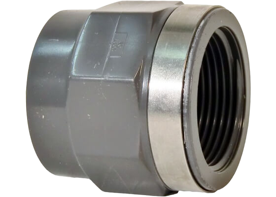 Adaptor socket PVC-U metric, Rp