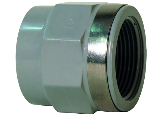 Spojka PVC-C metric, Rp závit