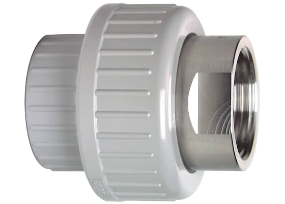Übergangsverschraubung PVC-C metrsich Edelstahl Rp