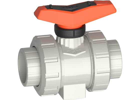 Ball valve type 546 Pro PVC-C, with solvent cement sockets metric