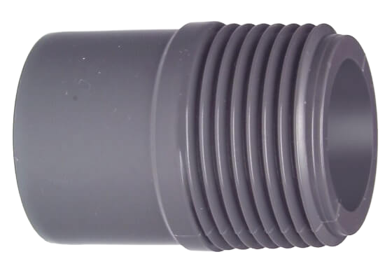 Adaptor nipple PVC-U metric, R