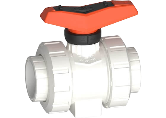 Ball valve type 546 Pro SYGEF Standard Silicone Free, with fusion sockets metric