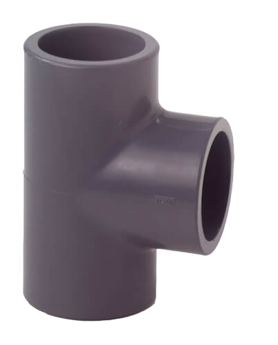 Tee 90° PVC-U, metric