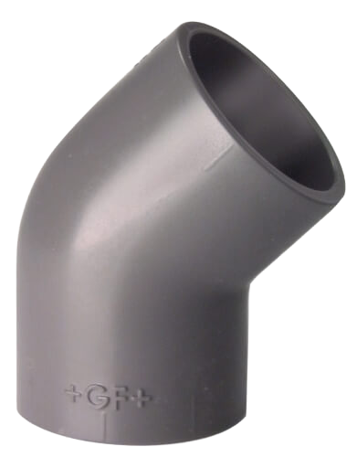Elbow 45° PVC-U, metric
