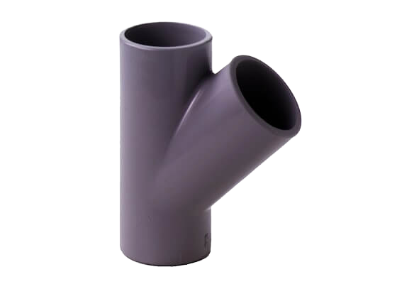 Tee 45° ABS, metric