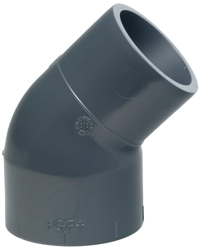 PRO-FIT Elbow 45° PVC-U, metric