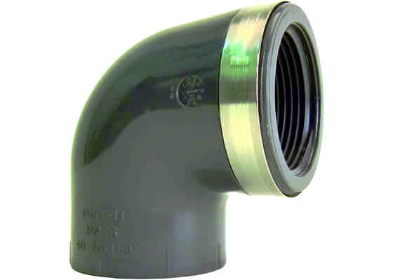 Elbow 90° ABS metric, Rp thread