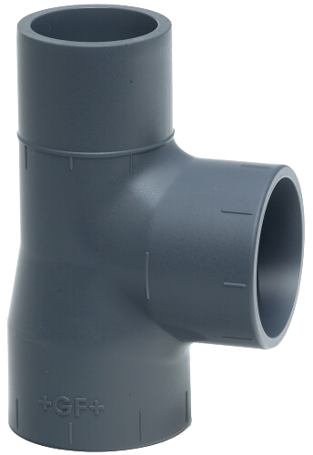 PRO-FIT Tee 90° equal PVC-U, metric