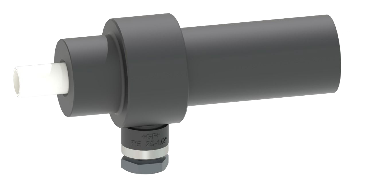 CONTAIN-IT Plus Endfitting PVDF/PE100  Anschlüsse für Muffenschweissen