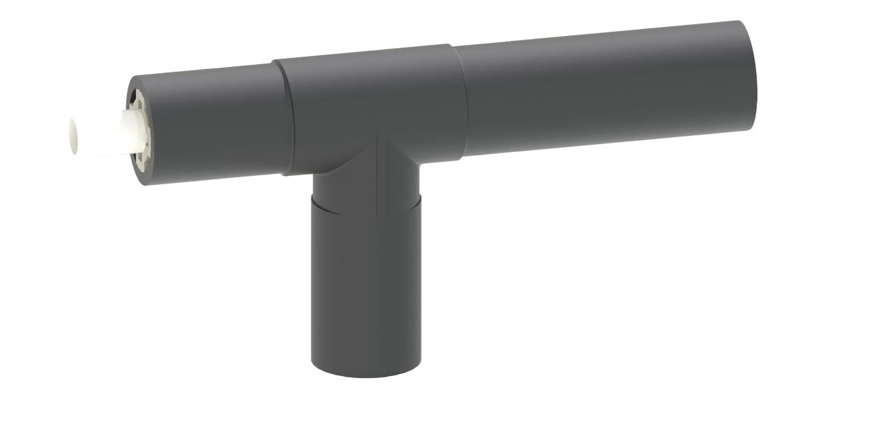 CONTAIN-IT Plus T 90° egal PVDF/PE100  Anschlüsse für Muffenschweissen