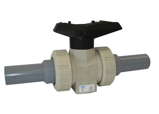 Ball valve type 546 PVC-C with PB sockets