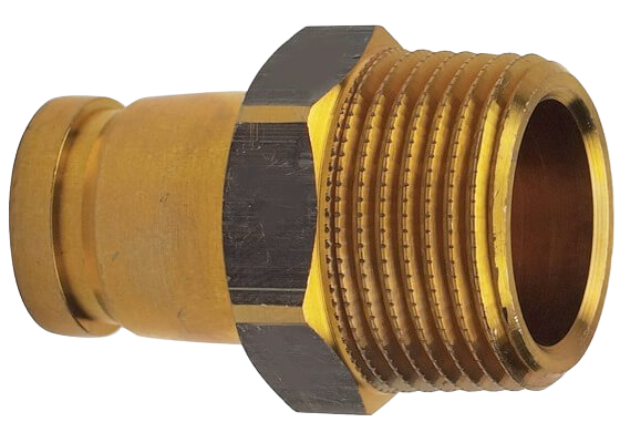 Module - Transition with male thread - brass