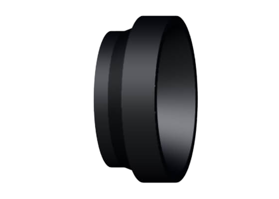 Lemový nákružek pro uzavírací klapky ecoFIT PE100, d450-1200 mm / SDR17/17.6 / Těsnící plocha: hladká metric