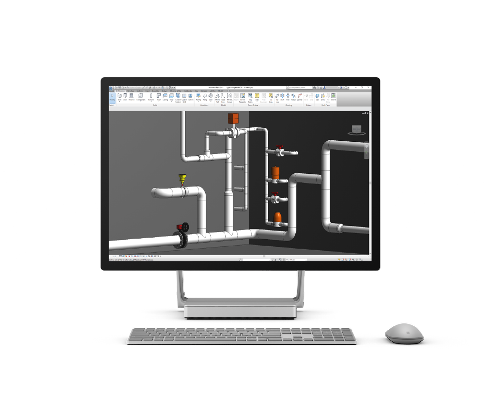 BIM a CAD knihovny potrubních systémů